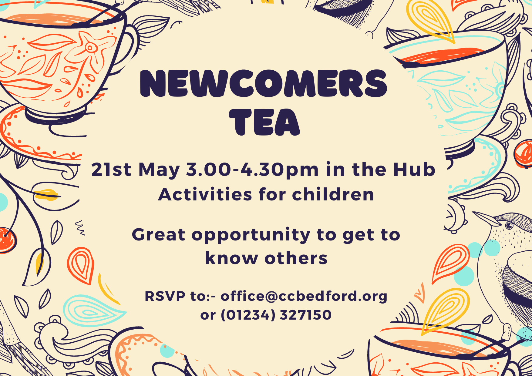 Newcomers tea invite