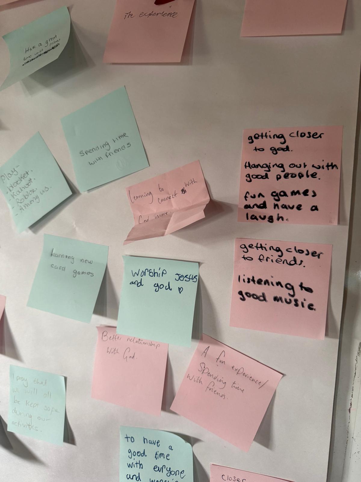 YWA Post it on whiteboard