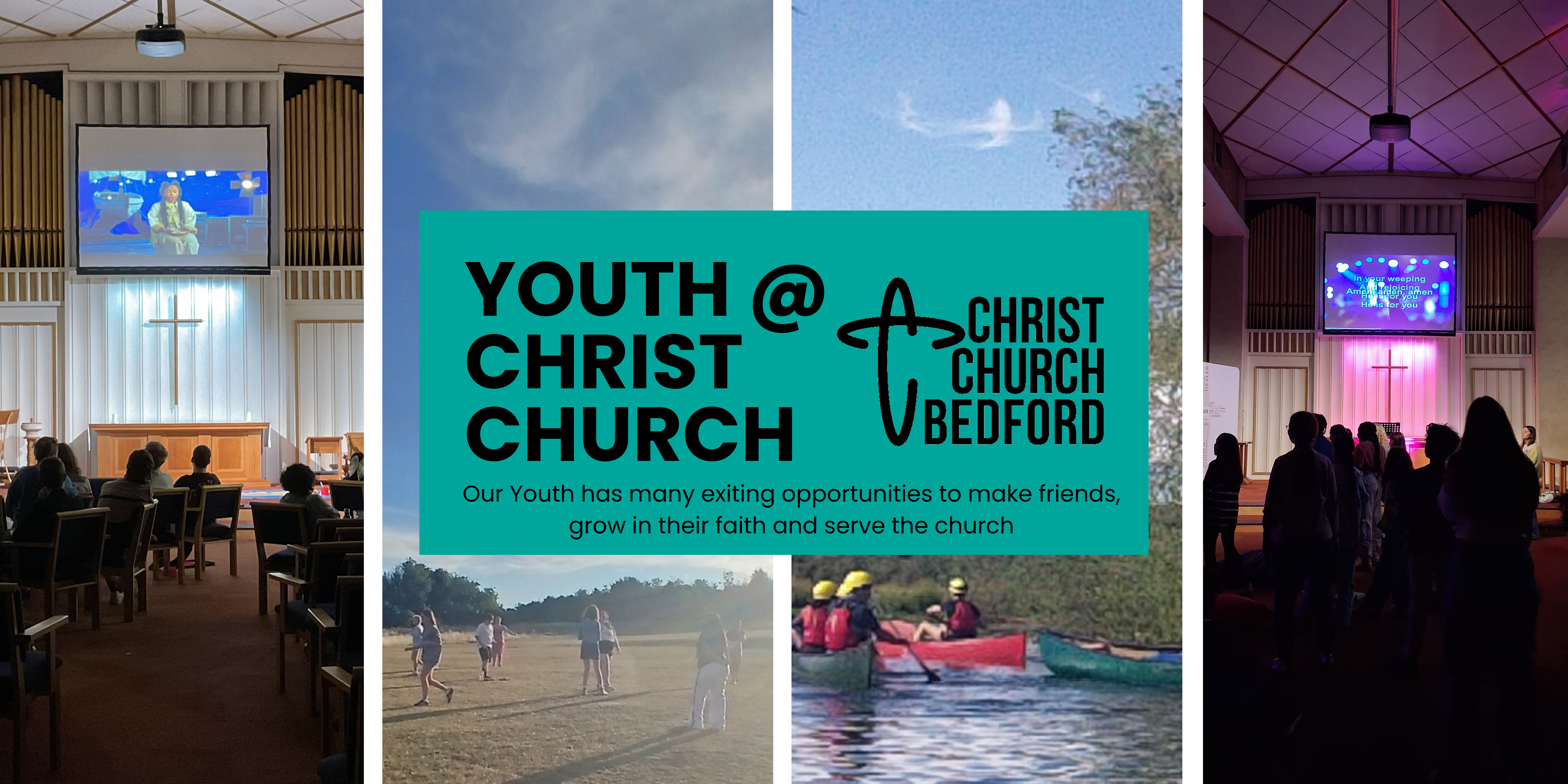 Youth banner for church site