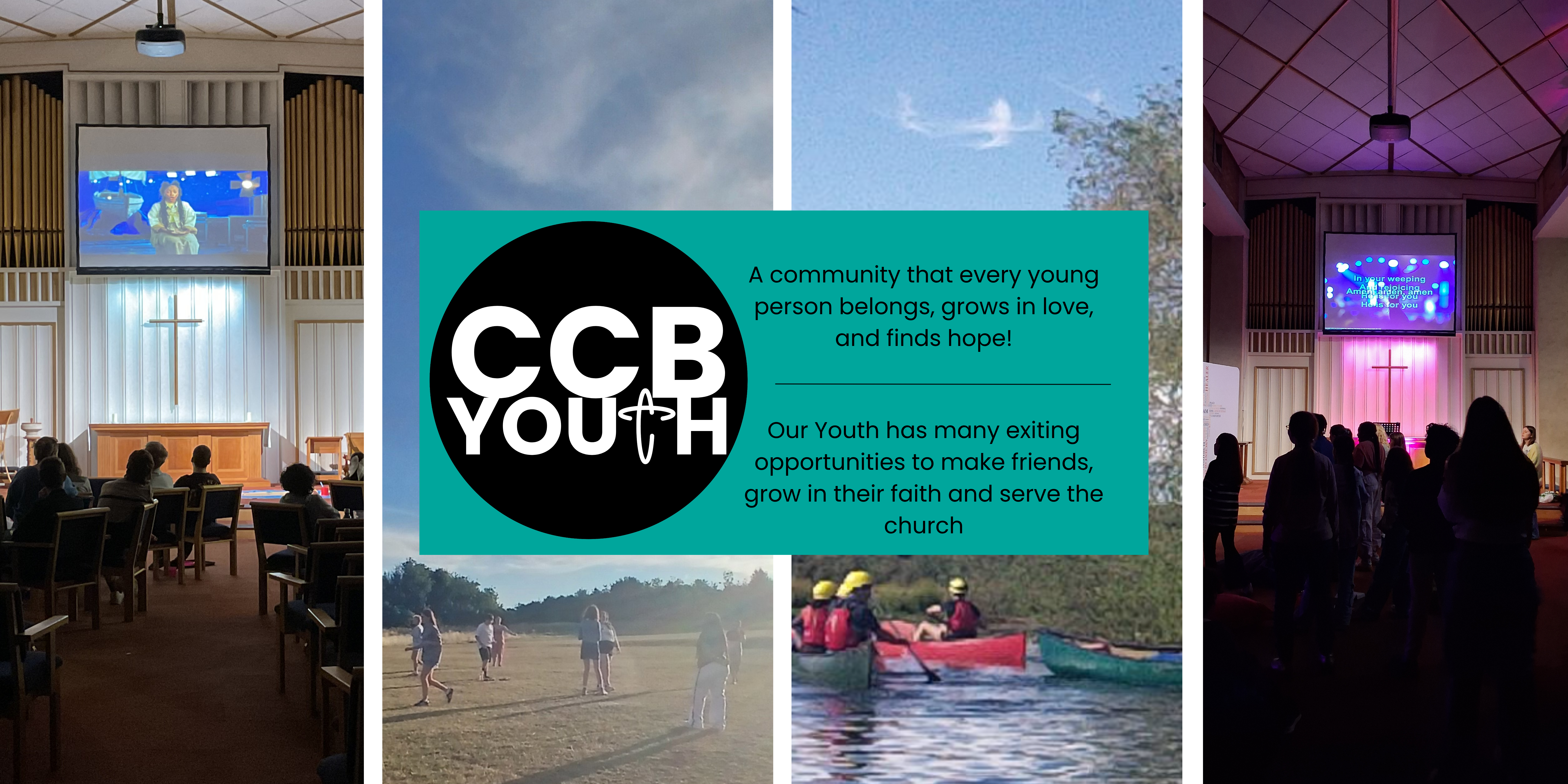 Youth banner for church site